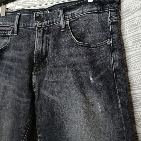 Lucky Brand Jeans 110 Athletic Slim Hawkins Wash Distressed Knee 31×32 Dark Wash - Picture 2 of 8